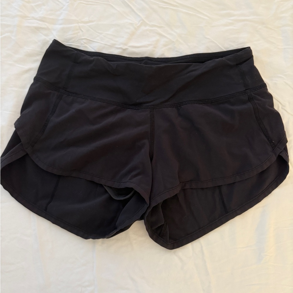 Lululemon Black Speed Up Shorts